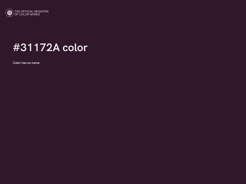 #31172A color image
