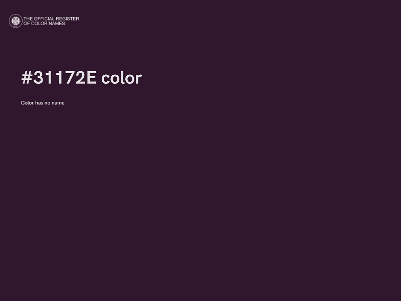 #31172E color image