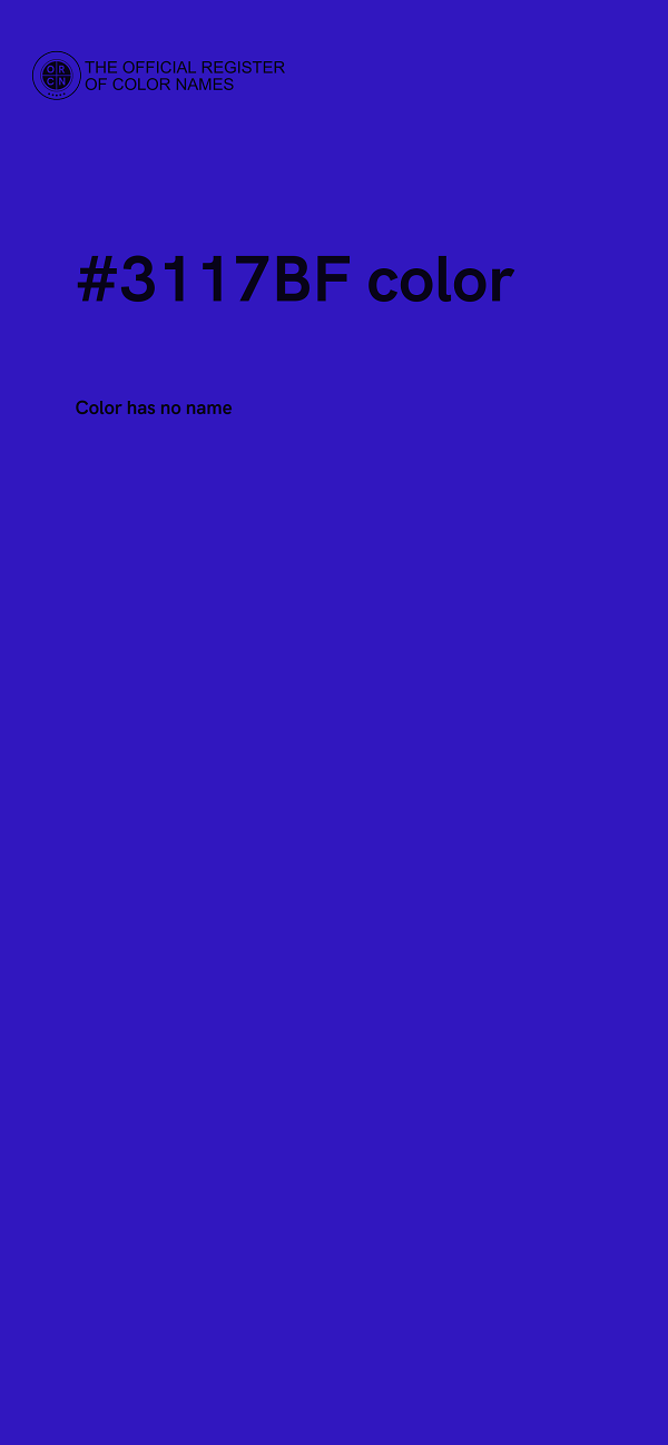 #3117BF color image