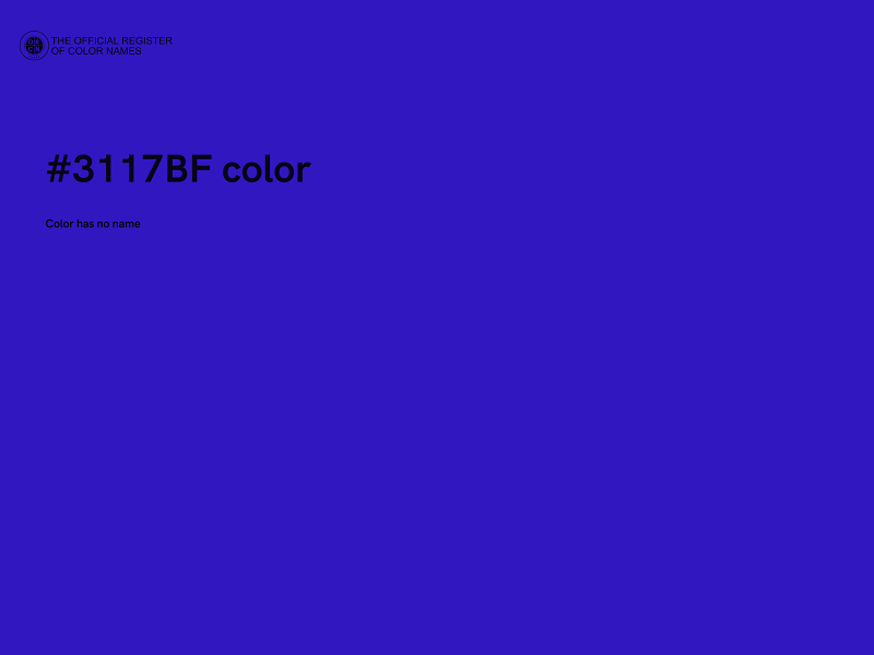 #3117BF color image