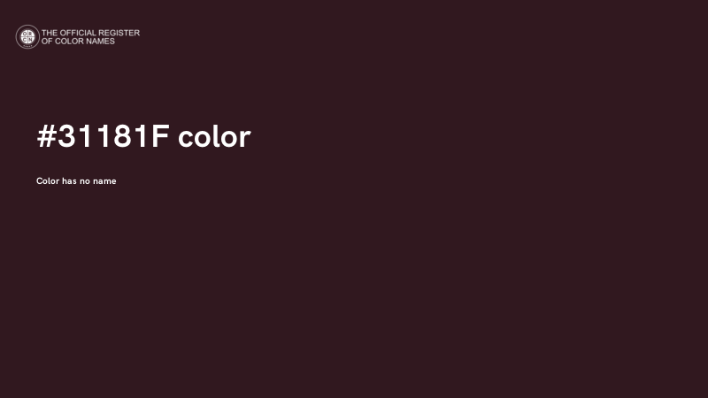 #31181F color image