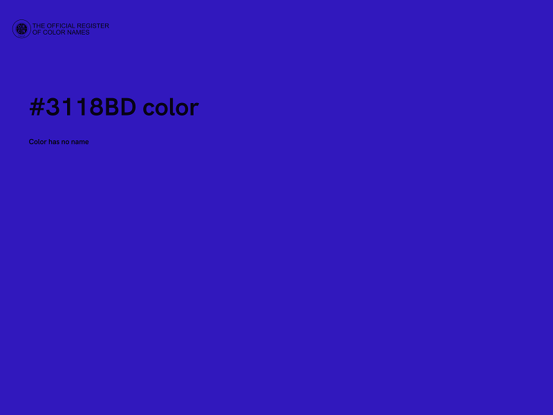 #3118BD color image