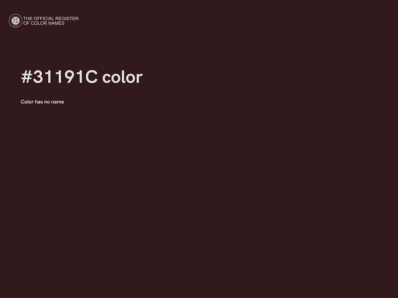 #31191C color image