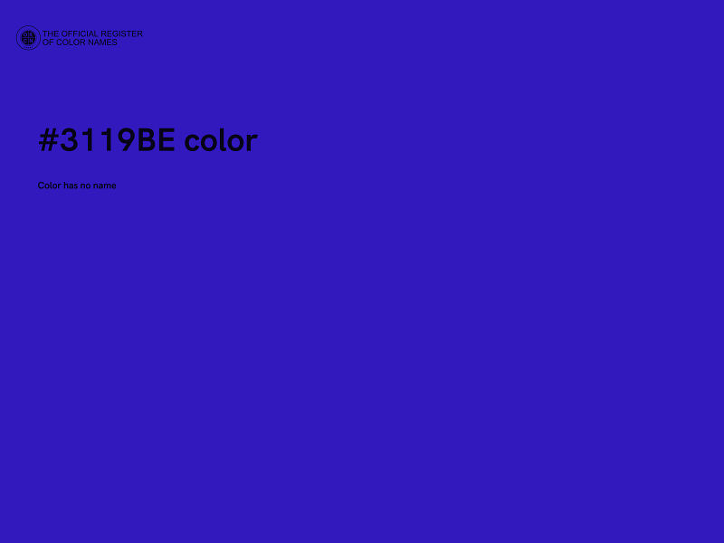#3119BE color image
