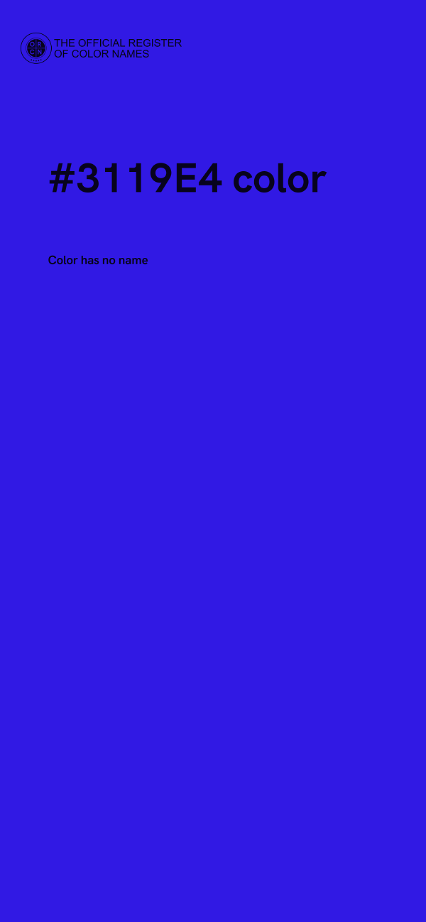 #3119E4 color image