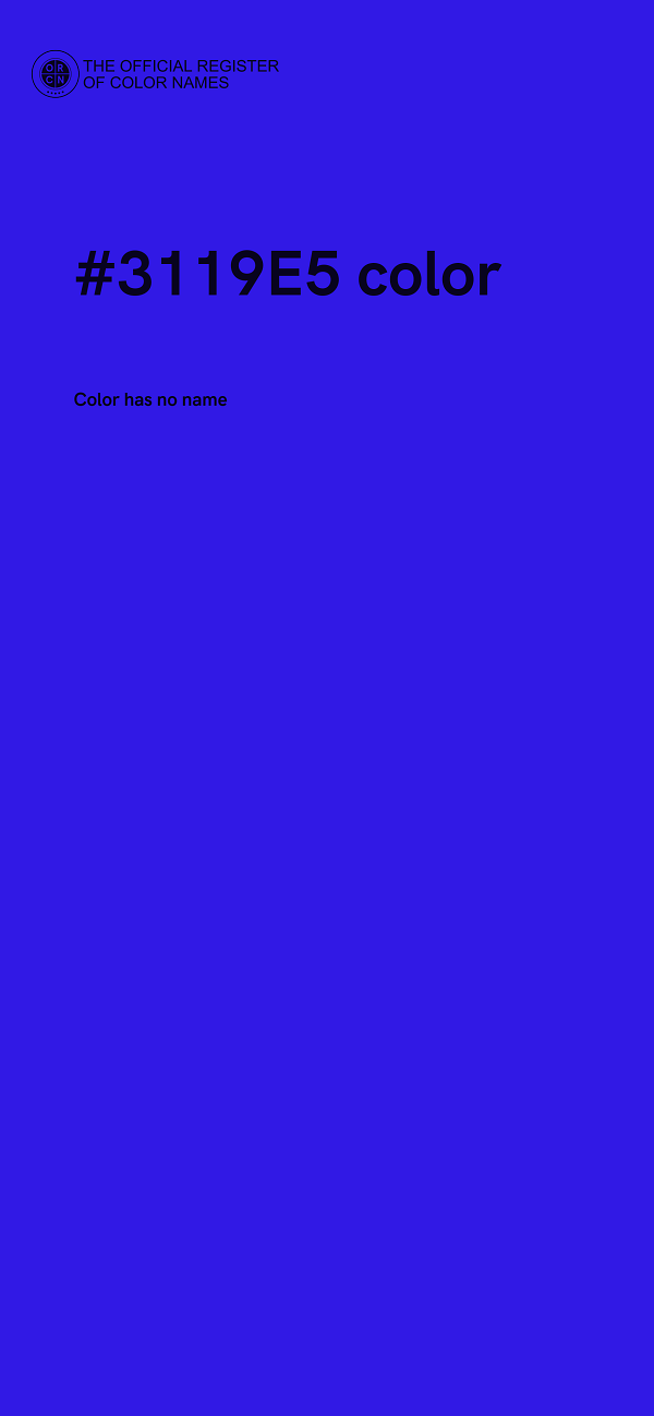 #3119E5 color image