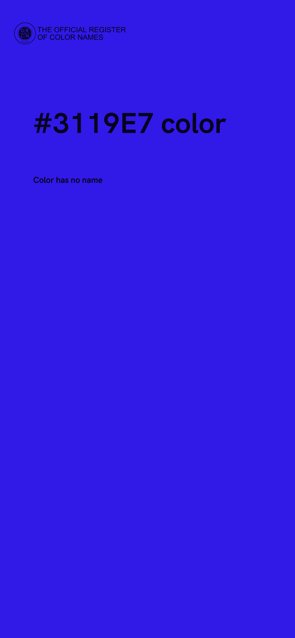 #3119E7 color image