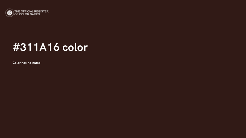 #311A16 color image