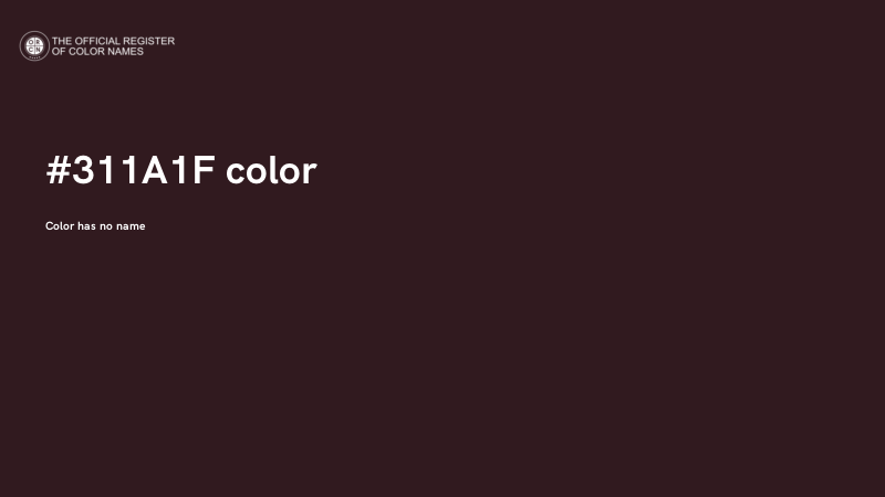 #311A1F color image