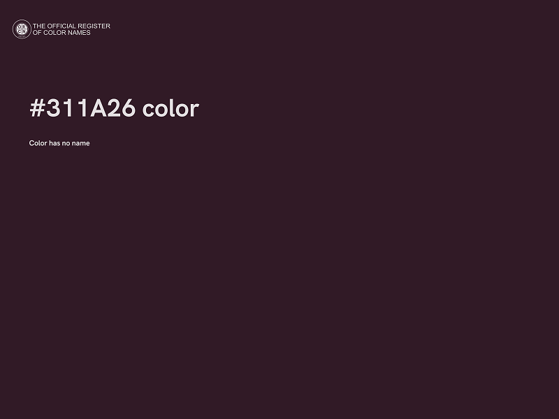 #311A26 color image