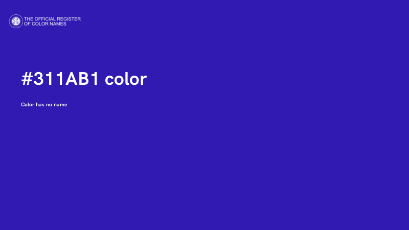 #311AB1 color image