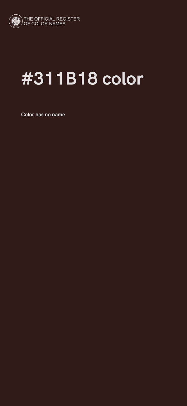#311B18 color image