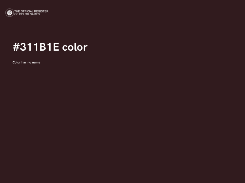 #311B1E color image
