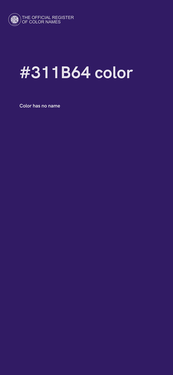 #311B64 color image