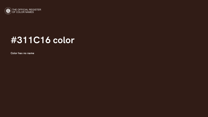 #311C16 color image