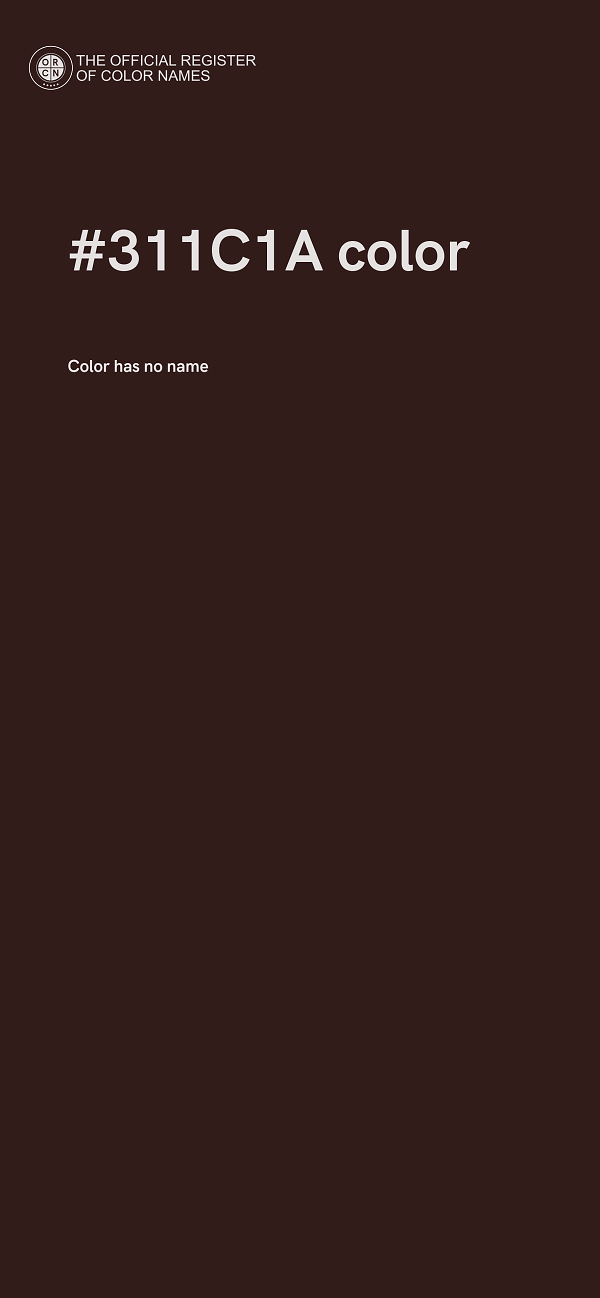 #311C1A color image