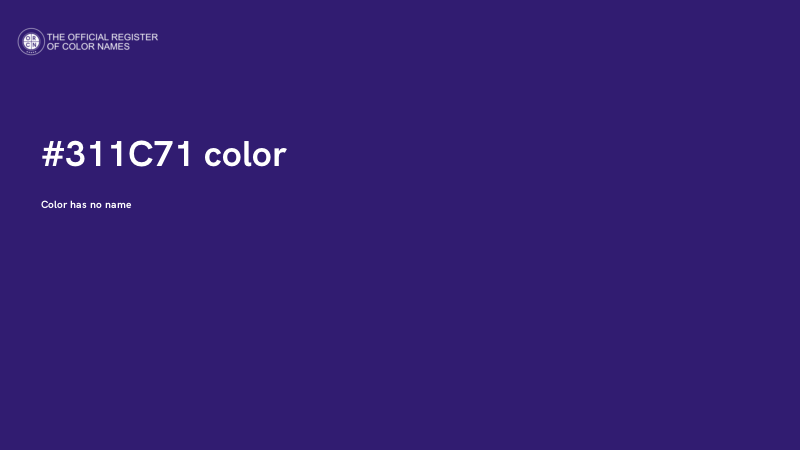 #311C71 color image