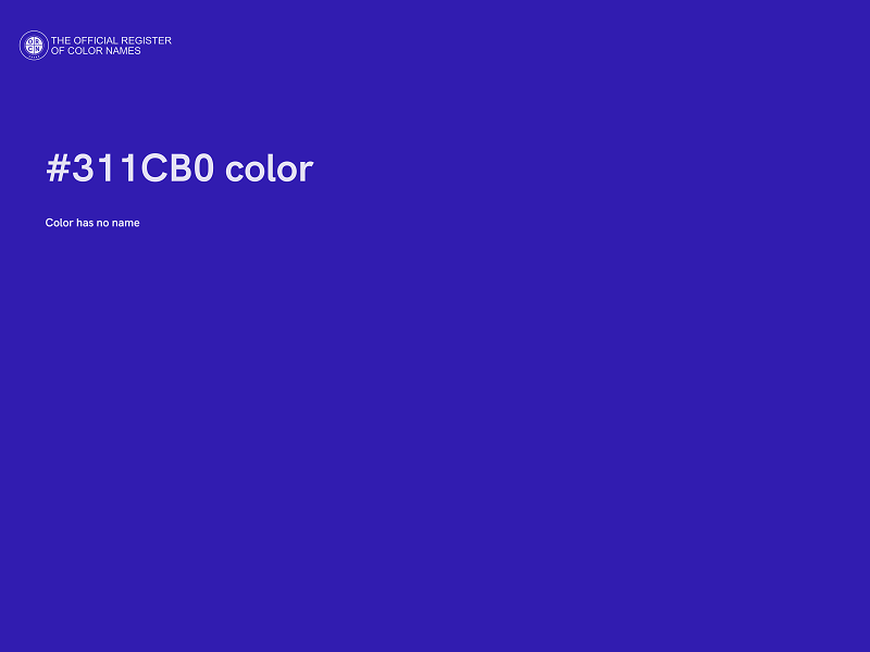 #311CB0 color image