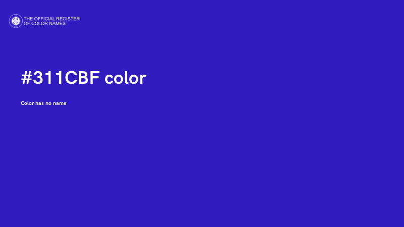 #311CBF color image