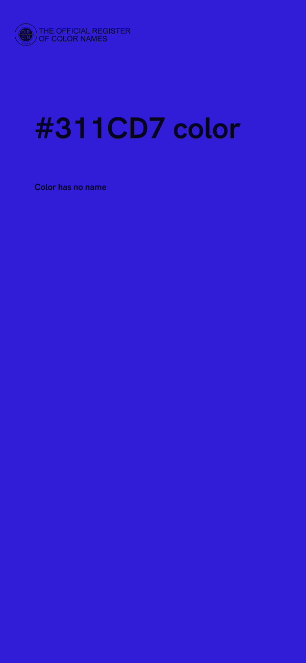 #311CD7 color image