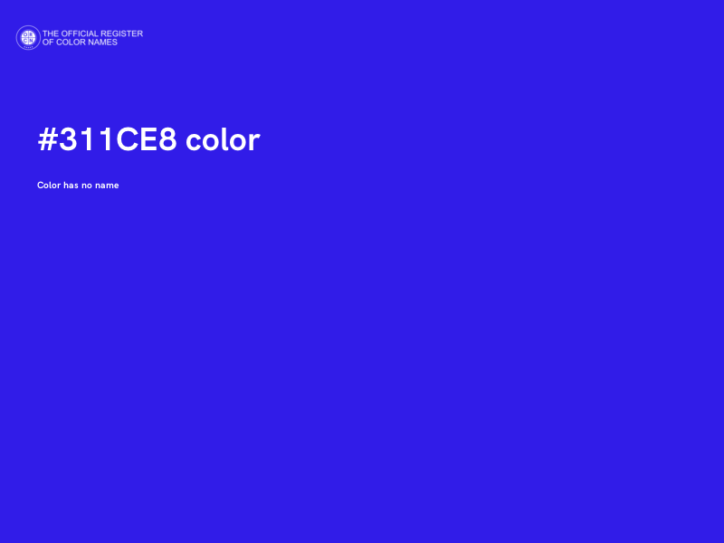 #311CE8 color image
