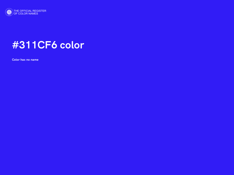 #311CF6 color image