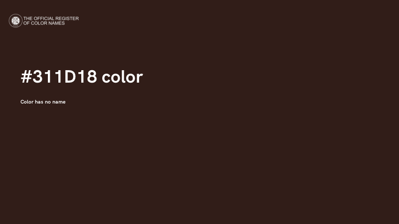 #311D18 color image