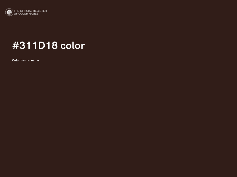 #311D18 color image