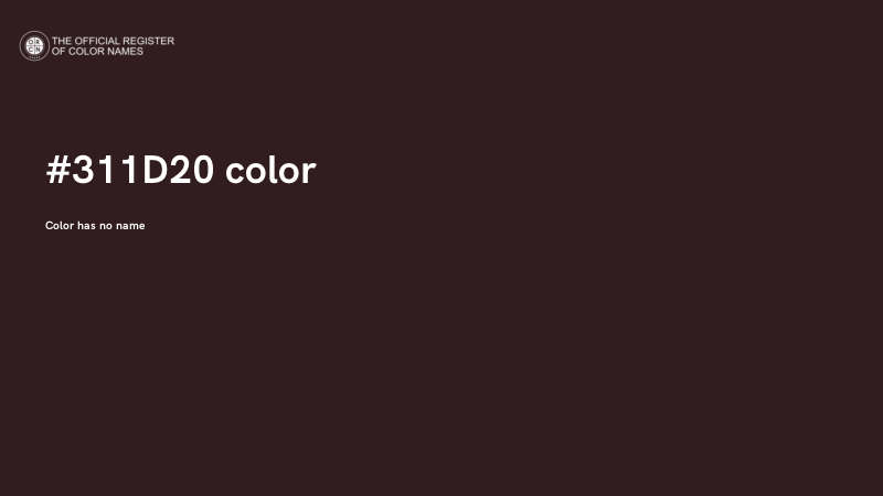 #311D20 color image