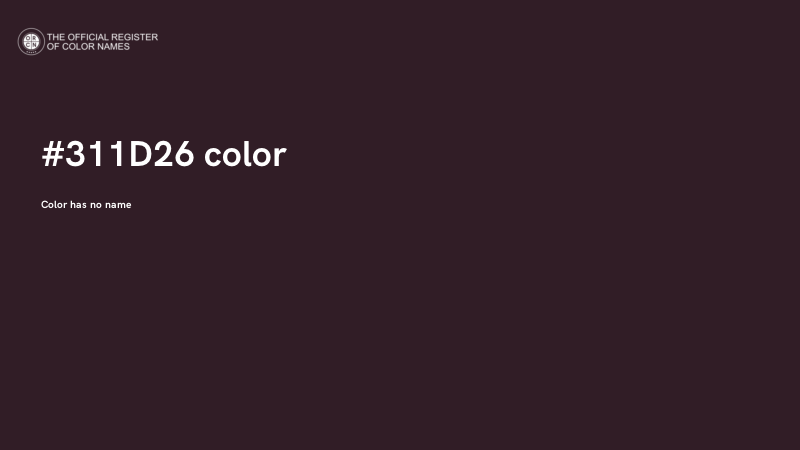 #311D26 color image