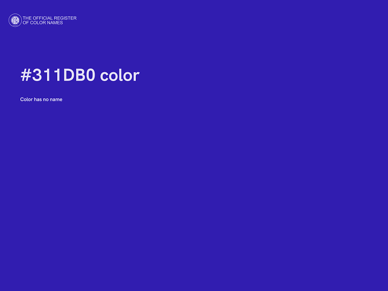 #311DB0 color image