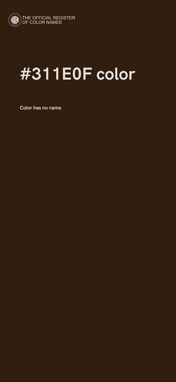 #311E0F color image