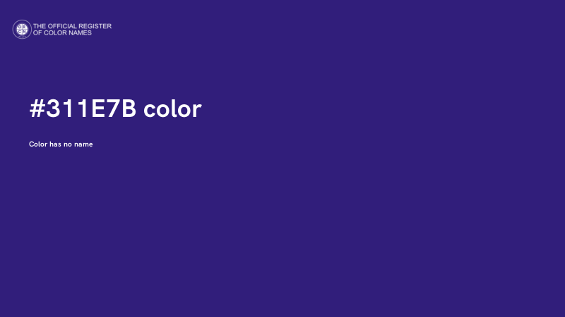 #311E7B color image