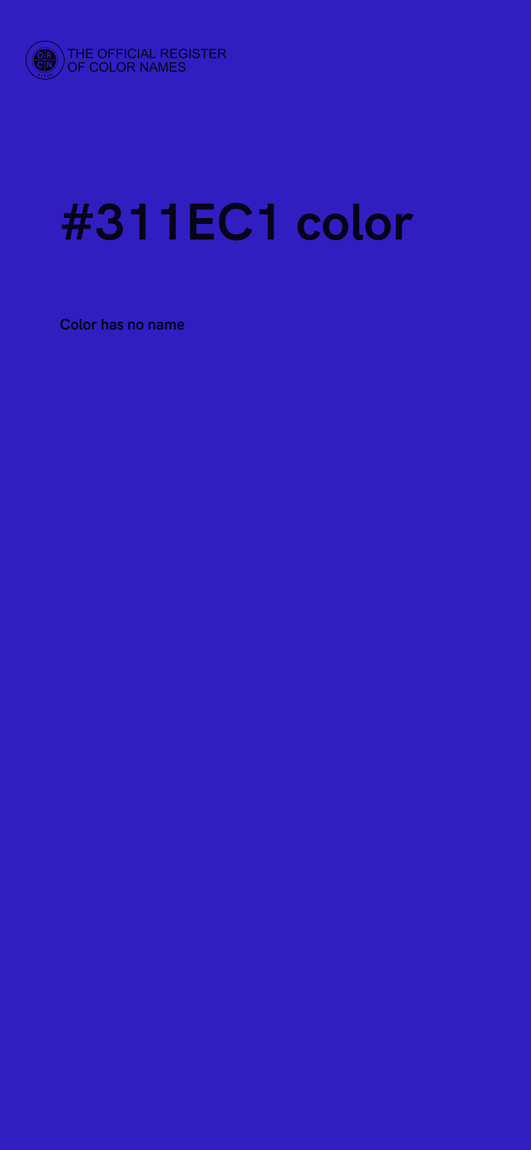 #311EC1 color image