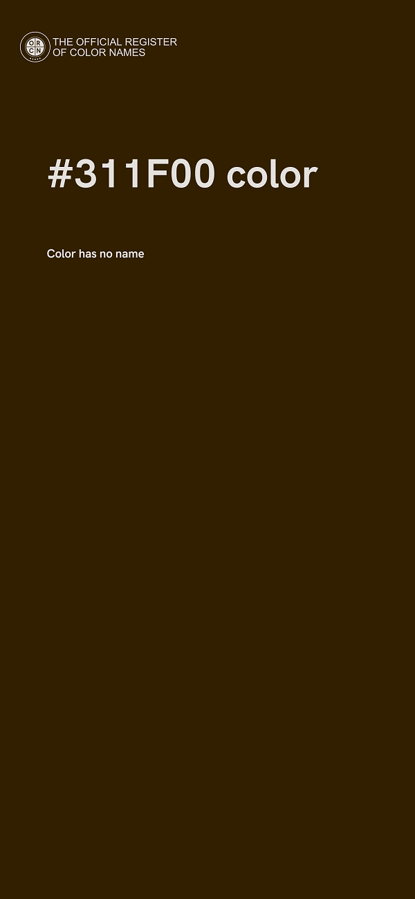 #311F00 color image