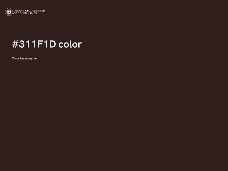 #311F1D color image