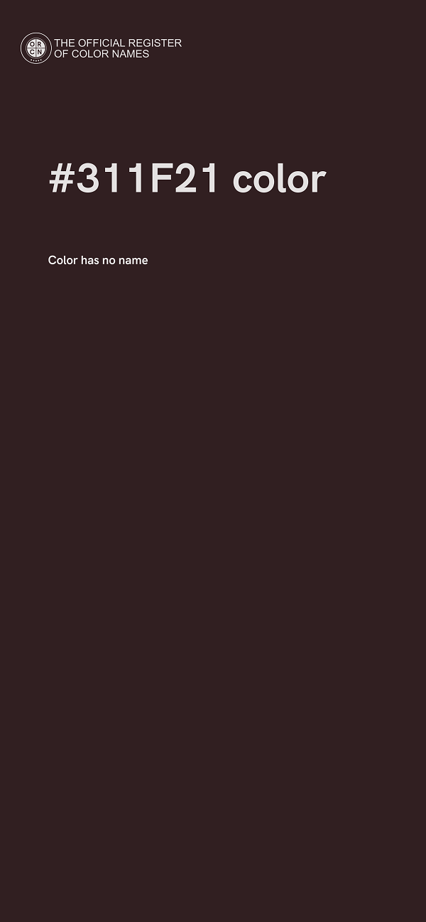 #311F21 color image