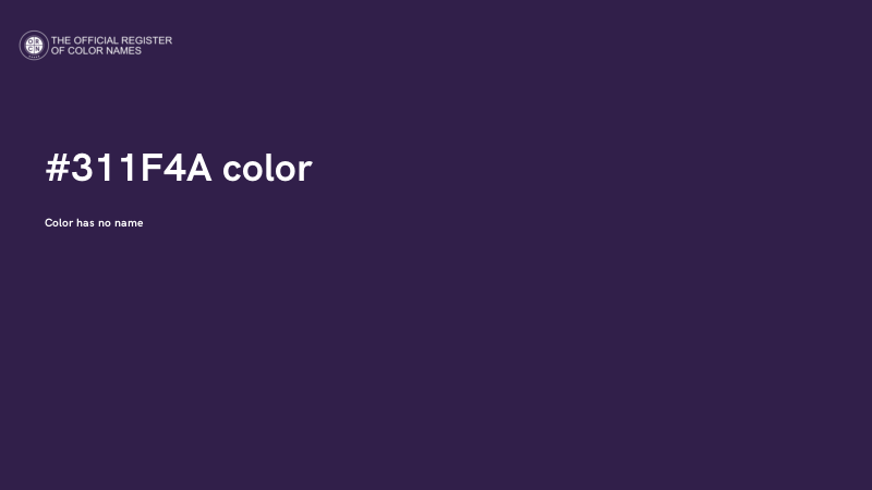 #311F4A color image