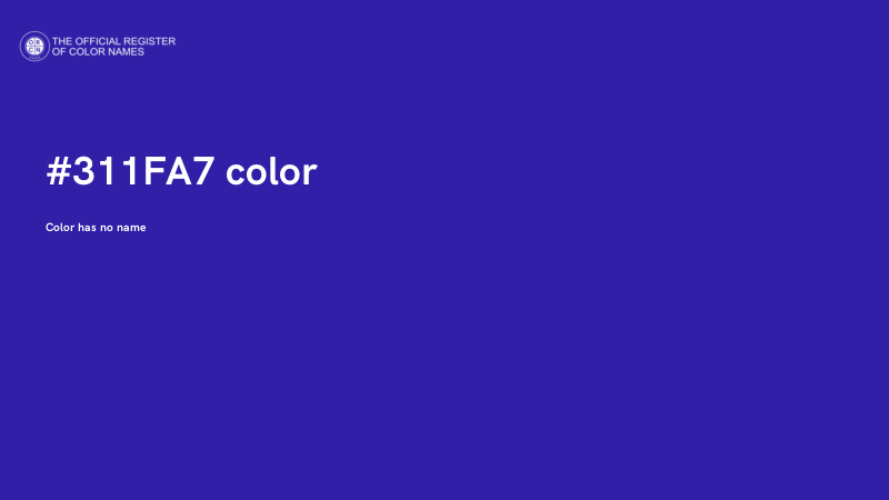 #311FA7 color image