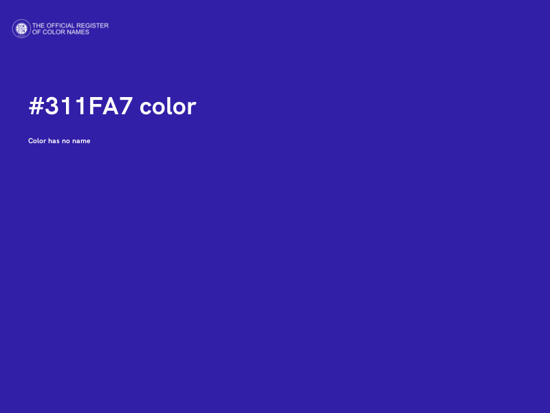 #311FA7 color image