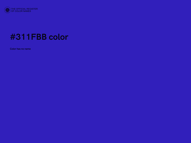 #311FBB color image