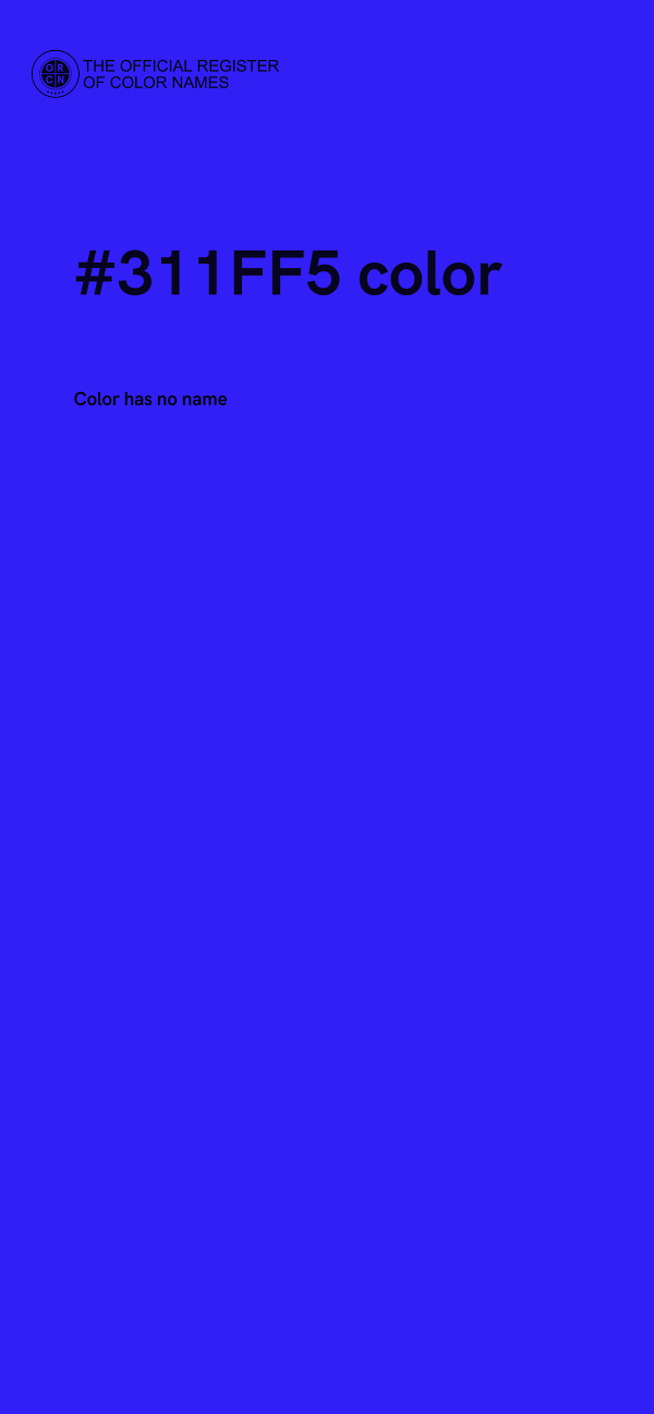 #311FF5 color image