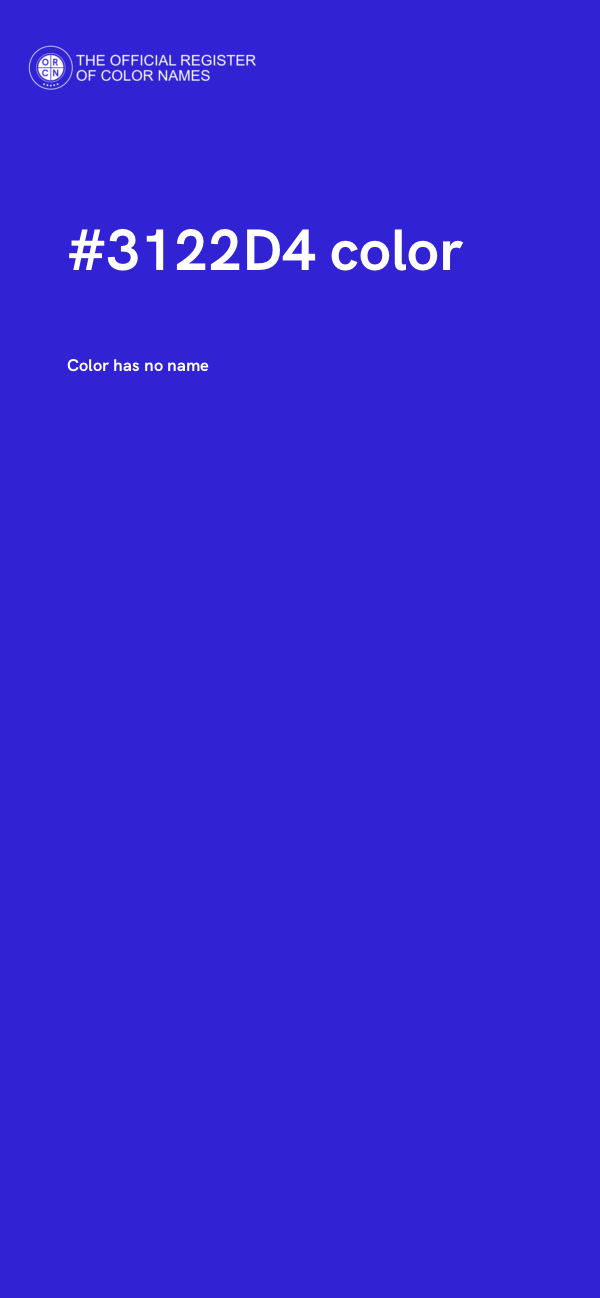 #3122D4 color image