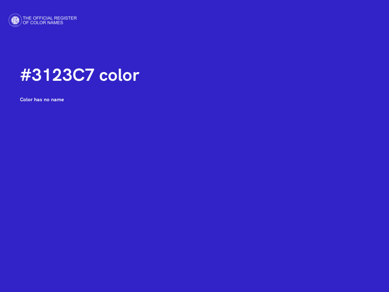 #3123C7 color image
