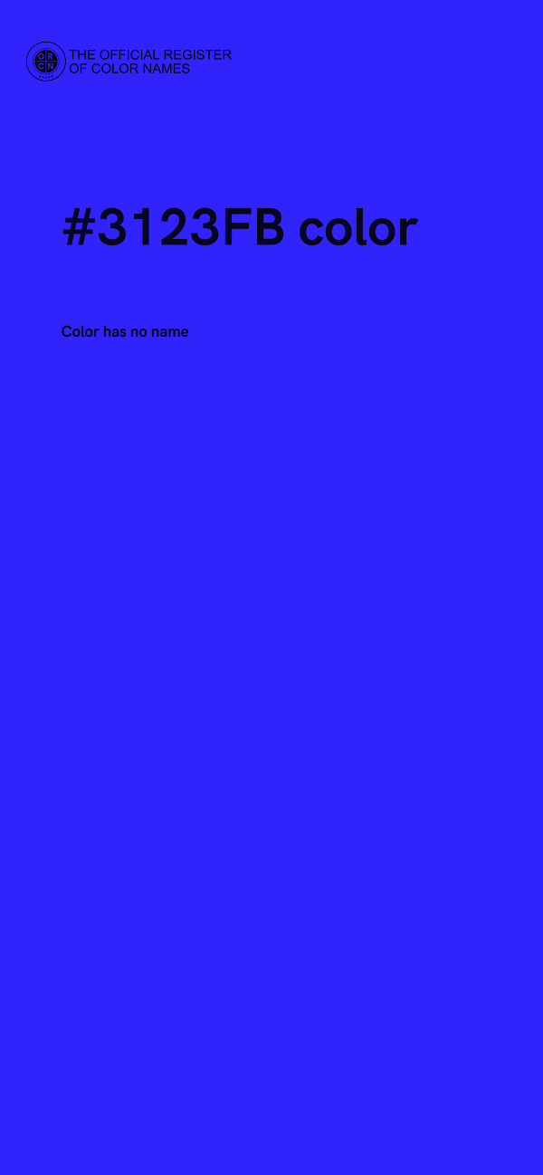 #3123FB color image