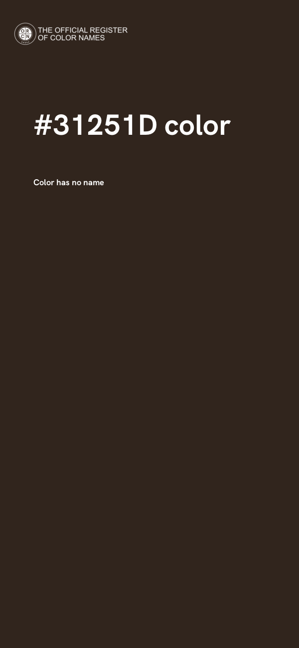 #31251D color image