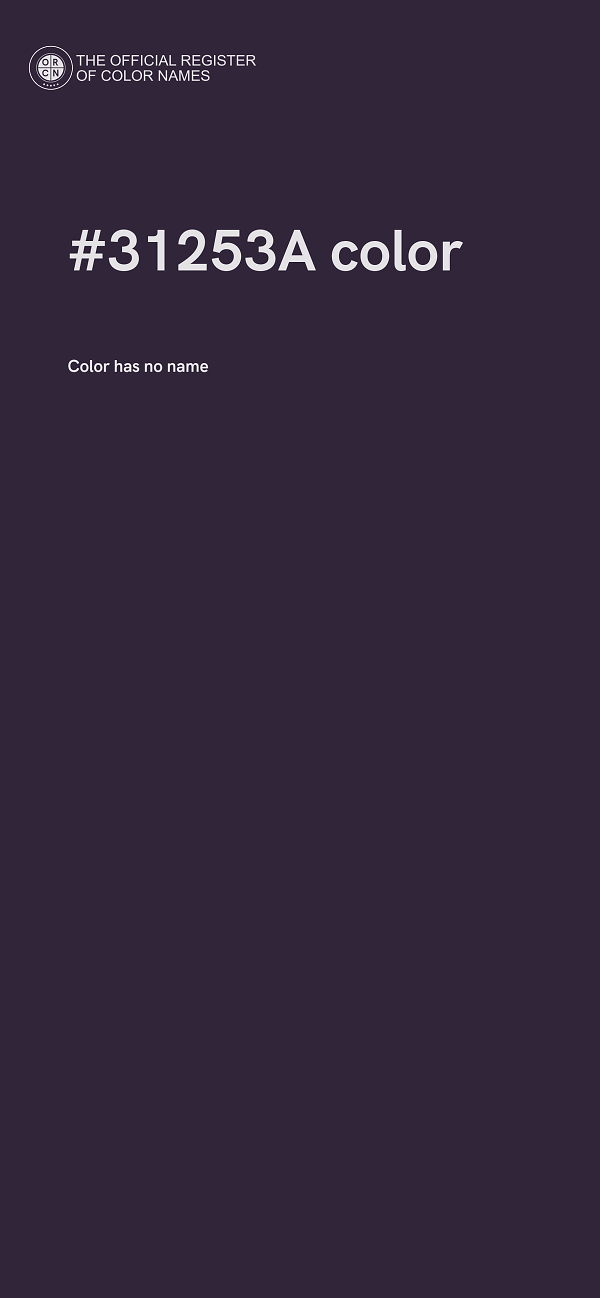 #31253A color image