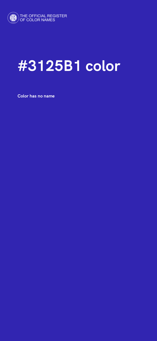 #3125B1 color image