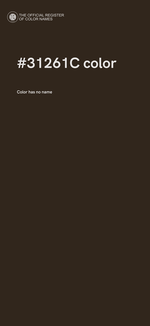 #31261C color image