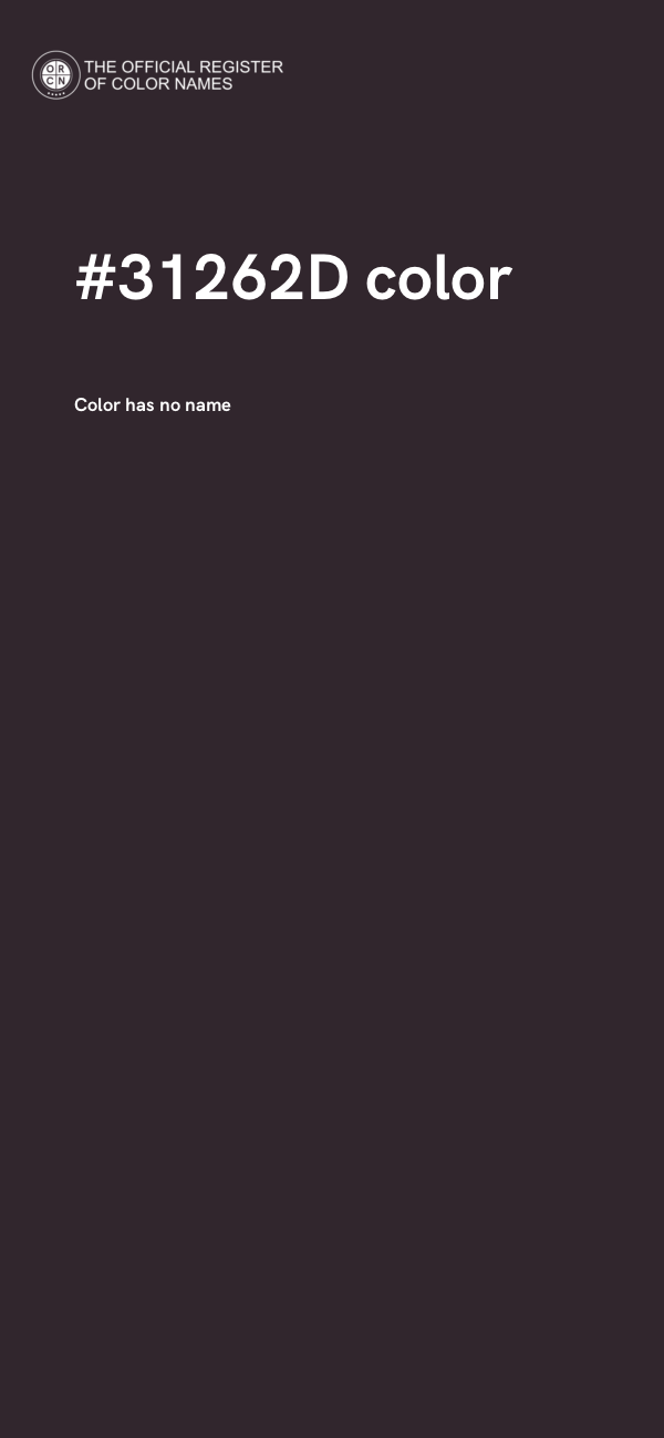 #31262D color image